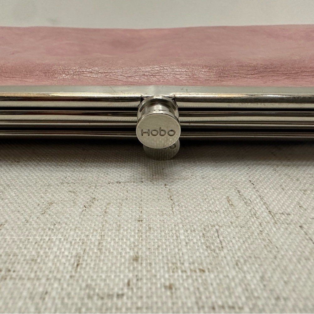 HOBO Blush Pink Wristlet with Metallic Trim - Picture 5 of 13